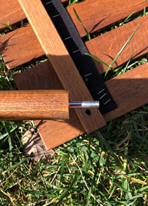 Bag The Joy Kahverengi Ahşap Katlanır Kamp Masası - 5