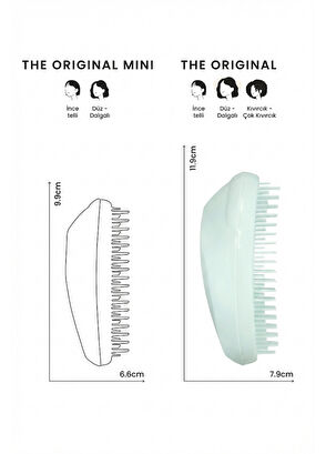 Tangle Teezer Original Ice Blue Hair Brush - 5
