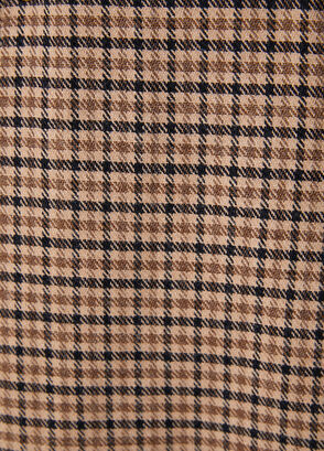 Beymen Club Camel Plaid Pleated Mini Skirt - 9