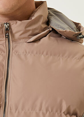 Beymen Club Bej Kapüşonlu Puff Yelek - 7