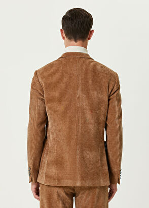 Beymen Club Deve Tüyü Kruvaze Kadife Blazer - 6