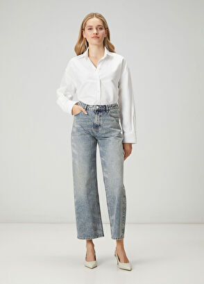 Beymen Club Mavi Hotfix Flare Jean Pantolon - 8