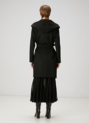 Beymen Club Siyah Kapüşonlu Palto - 5