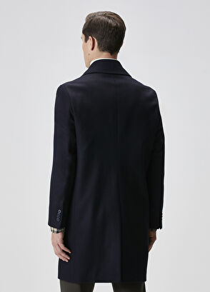 Beymen Club Lacivert Yün Palto - 5