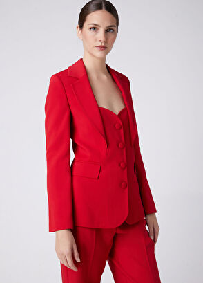 Beymen Club Red False Vest Detailed Evening Jacket - 5