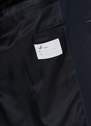 Beymen Club Drop 6 Lacivert Gofreli Takım Elbise - 11