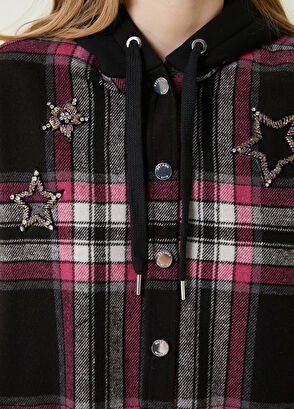 Beymen Club Pembe Siyah Ekoseli Dış Gömlek - 5