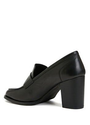 Beymen Club Siyah Deri Topuklu Ayakkabı - 8