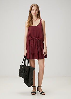 Beymen Club Bordo Keten Bluz - 5