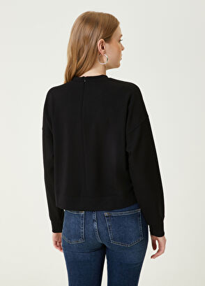 Beymen Club Siyah Logo Patchli Sweatshirt - 6