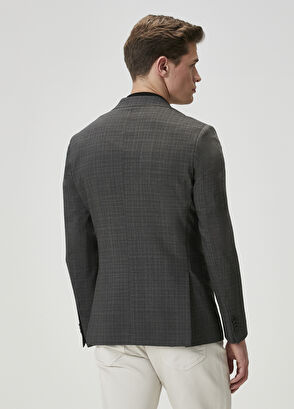 Beymen Club Anthracite Patterned Wool Jacket - 7