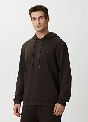 Beymen Club Dark Brown Hooded Sweatshirt - 3