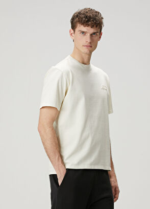 Autry Krem Logo Detaylı T-shirt - 3