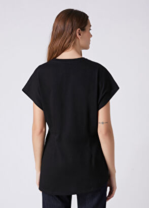Beymen Club Black Brooch Detailed T-Shirt - 5