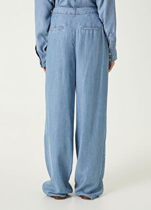 Beymen Club Mavi Palazzo Pantolon - 5