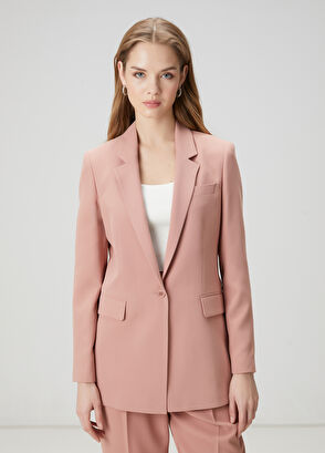 Beymen Club Dusty Rose Crepe Blazer - 3