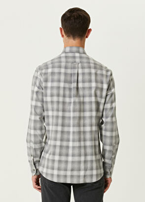 Beymen Club Comfort Fit Grey Plaid Shirt - 5