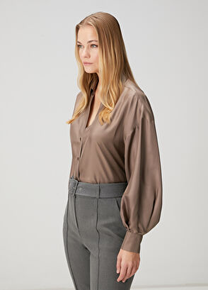 Beymen Club Vizon İpek Gömlek - 4