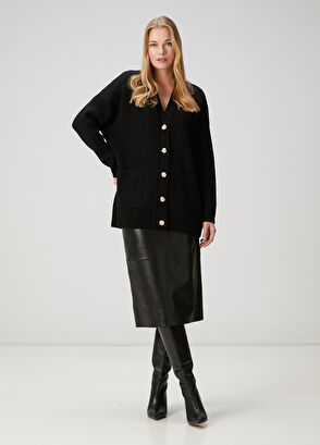 Beymen Club Siyah Yün Hırka - 3