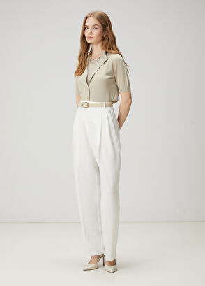 Beymen Club Aqua Green Silk Cardigan - 3