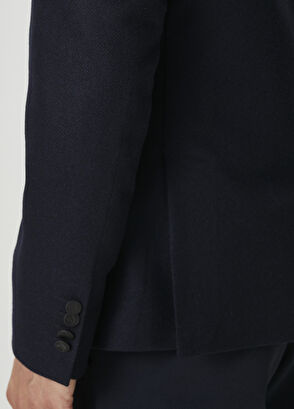 Beymen Club Lacivert Yün Kaşe Blazer - 7
