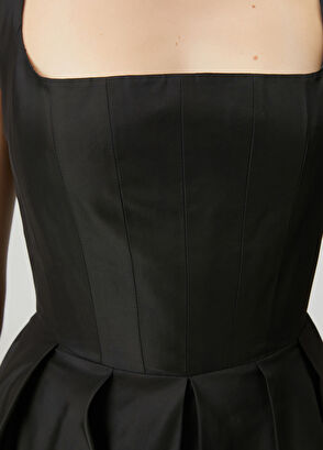 Beymen Club Black Maxi Taffeta Dress - 6