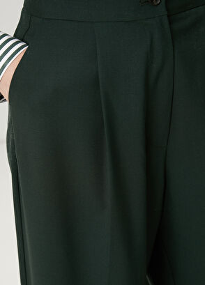 Beymen Club Dark Green Pleated Pants - 6