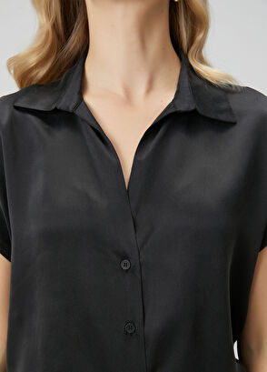Beymen Club Black Silk Shirt - 6
