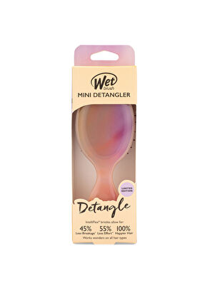 Wet Brush Dessert Afterglow Pembe Dolaşık Açıcı Mini Saç Fırçası  - 4