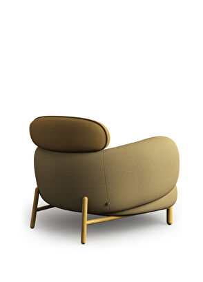 Borbo Moby Low Sarı Metal Ayaklı Berjer - 3