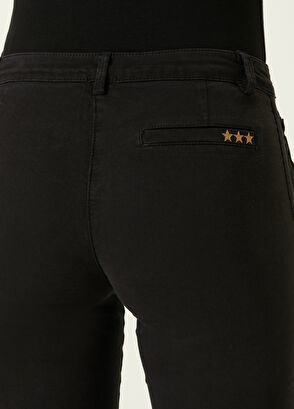 Beymen Club Siyah Dar Paça Crop Pantolon - 4