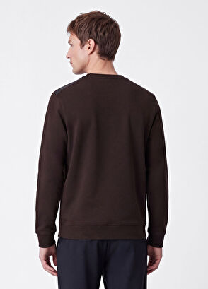 Beymen Club Koyu Kahverengi Omzu Kaz Detaylı Sweatshirt - 5