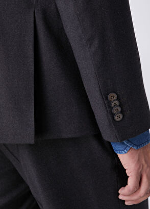 Beymen Club Dark Brown Elastane Flannel Wool Suit - 7