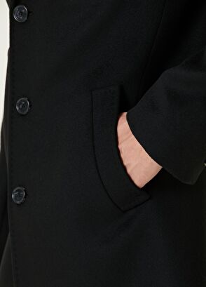Beymen Club Black Woolen Cashmere Coat - 8