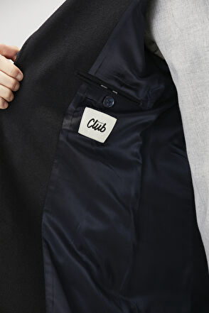 Beymen Club Navy Blue Wool Cachet Coat - 7