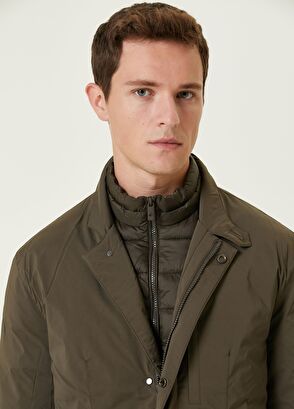 Beymen Club Khaki Jacket with Inner Collar Detail - 7