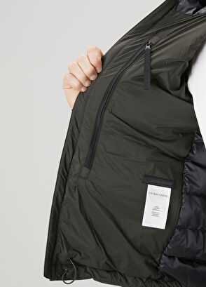 Lodge Koyu Yeşil Kapüşonlu Puff Mont - Görsel 9