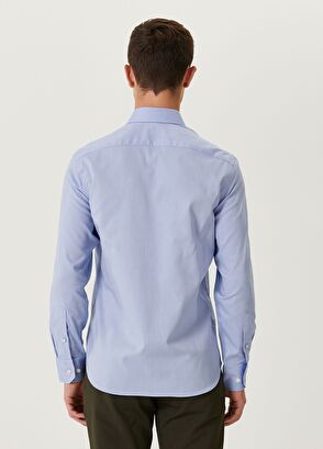 Beymen Club Slim Fit Mavi Non-iron Oxford Gömlek - 5