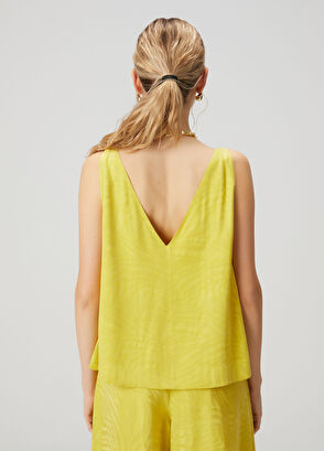 Beymen Club Neon Yellow Hotfix Detailed Blouse - 5