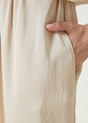 Beymen Club Bej Yırtmaçlı Midi Etek - 4