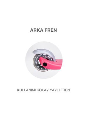 SmarTrike T1 Pink 3-in-1 Kids Scooter with Seat and Bag - 8