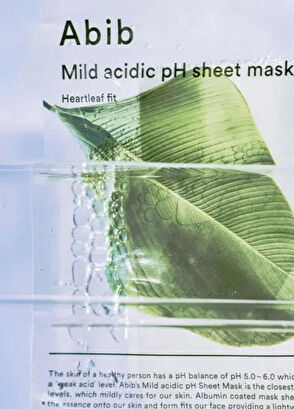 Abib Mild Acidic pH Sheet Mask Heartleaf Fit Yatıştırıcı Nemlendirici Yüz Maskesi 30 ml - 5