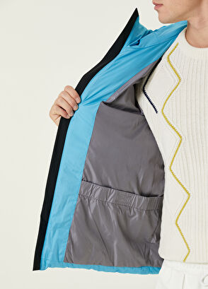 Beymen Club Turkuaz Kapüşonlu Puff Mont - 8