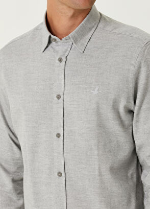 Beymen Club Comfort Fit Açık Gri Gömlek - 6