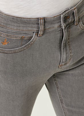 Beymen Club XSlim Fit Açık Gri Diyagonal Dokulu Spor Pantolon - 4