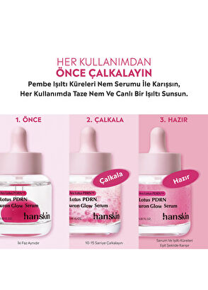 Hanskin Pink Lotus PDRN Hyaluron Glow Yaşlanma Karşıtı Cilt Serumu 30 ml - 6