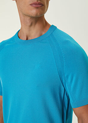 Beymen Club Turquoise Short Sleeve Sweater - 5