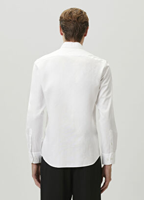 Beymen Club Slim Fit White Oxford Shirt - 5
