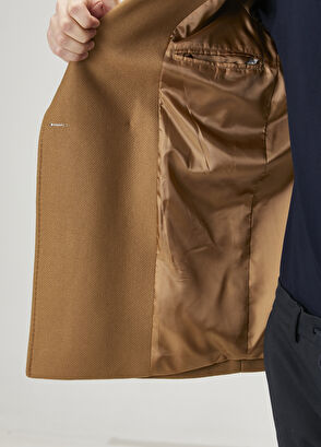 Beymen Club Camel Double-Breasted Coat - 9
