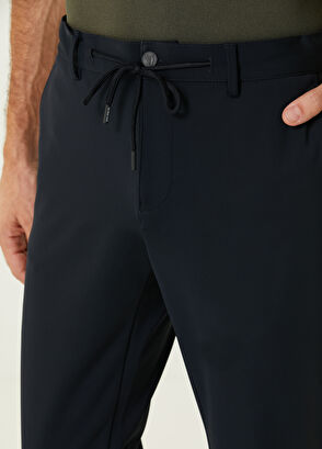 Beymen Club Lacivert Beli Kordonlu Teknik Pantolon - 4